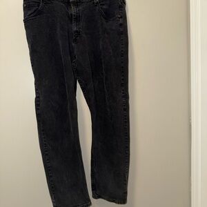 Wrangler Men's Dark Gray Relaxed Jeans
